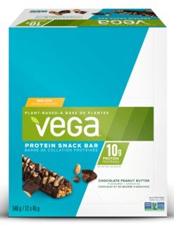 Vega® Protein Snack Bar Chocolat et beurre d'arachides - 12 x 45 g/