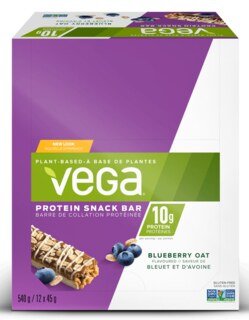Vega® Protein Snack Bar myrtilles et avoine - 12 x 45 g/