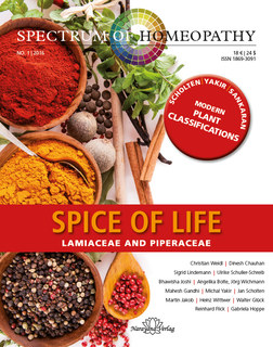 Spectrum of Homeopathy 2016-1, Spice of life - Imperfect copy/Narayana Verlag