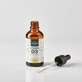 Vitamine D3 gouttes - 1000 U.I./25 µg par dose journalière - 50 ml - Unimedica