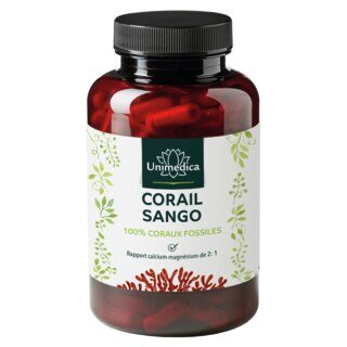 Sango Koralle - 90 % corail fossile - 180 gélules- Unimedica