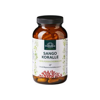 Sango Koralle - 100 % Fossile Korallen - 3.300 mg pro Tagesdosis - 180 Kapseln - von Unimedica/