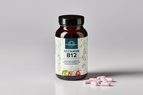Pastilles de vitamine B12 - 100 comprimés à sucer - par dose journalière - Unimedica