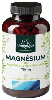 Magnésiumcitrate 750 mg - 180 gélules - Unimedica