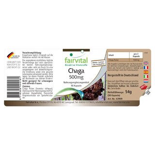 Chaga 500 mg - 90 gélules