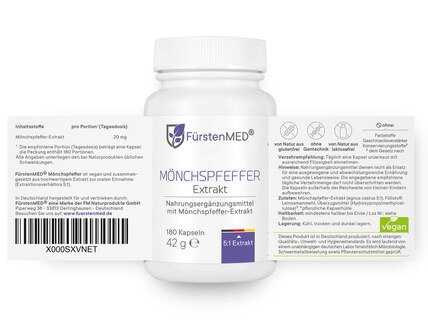 Extrait de gattilier de FürstenMED® - 180 capsules