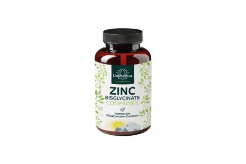 Zinc Bisglycinate - 25 mg par dose journalière - fortement dosé - 365 comprimés - de Unimedica