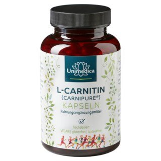 L-Carnitine (Carnipure®) capsules - 2000 mg per daily dose - 120 capsules - from Unimedica/