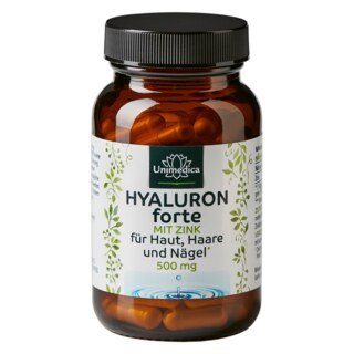 Hyaluron forte - 500 mg par dose journalière - dosage élevé - 90 gélules - par Unimedica/