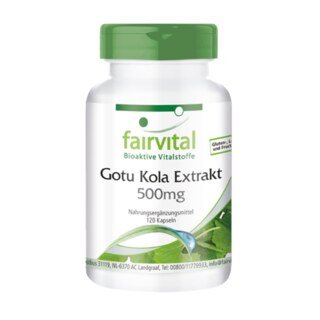 extrait Gotu Kola 500mg - fairvital  120 gélules/