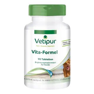 Vita-Formel für Hunde - Vetipur - 90 Tabletten
