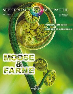 Spektrum der Homöopathie 2020-3, Moose und Farne - E- Book, Narayana Verlag