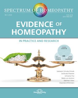 Spectrum of Homeopathy 2020-1, Evidence of Homeopathy/Narayana Verlag