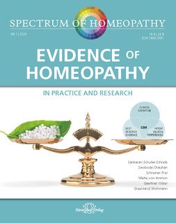 Spectrum of Homeopathy 2020-1, Evidence of Homeopathy - E-Book, Narayana Verlag