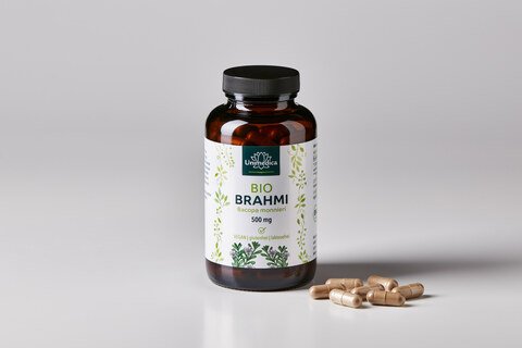 Bio Brahmi - 1.000 mg pro Tagesdosis - 150 Kapseln - von Unimedica