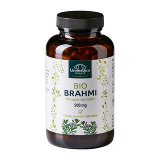 Bio Brahmi - 1.000 mg pro Tagesdosis (2 Kapseln) - 150 Kapseln - von Unimedica/