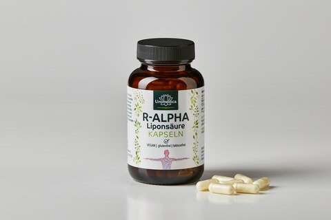 R-Alpha-Liponsäure - 150 mg pro Tagesdosis (1 Kapsel) - natürlich - vegan - 120 Kapseln - von Unimedica