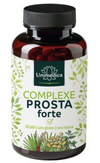 Prosta Komplex forte - gélules pour la prostate à base d'extrait de graines de courge, extrait de palmier nain, racine d'ortie - 90 gélules - par Unimedica