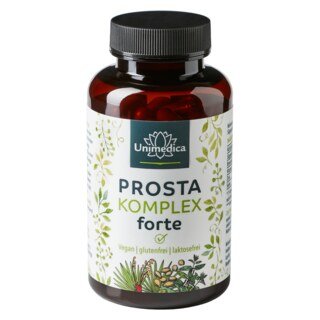 Prosta Komplex forte - gélules pour la prostate à base d'extrait de graines de courge, extrait de palmier nain, racine d'ortie - 90 gélules - par Unimedica