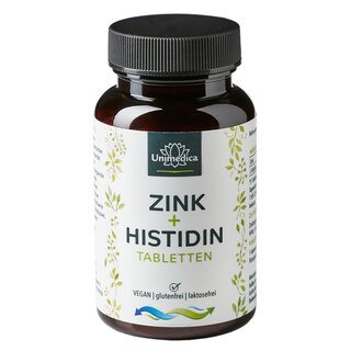Zink+Histidin - 400 Tabletten je 25 mg pro Tagesdosis - von Unimedica/