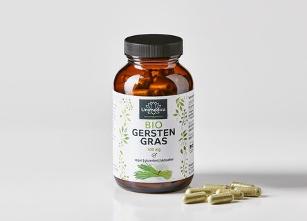 Bio Gerstengras - 500 mg - 180 Kapseln - von Unimedica