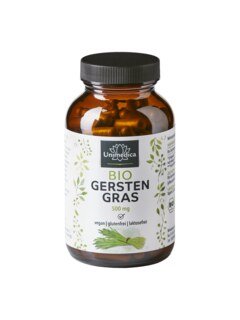 Bio Gerstengras - 3.000 mg pro Tagesdosis - 180 Kapseln - von Unimedica