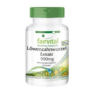 Löwenzahnwurzel-Extrakt 500 mg -  90 Kapseln/