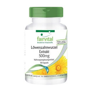 Löwenzahnwurzel-Extrakt 500 mg -  90 Kapseln/