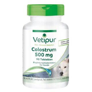 Colostrum 500 mg für Hunde Vetipur - 90 Tabletten/