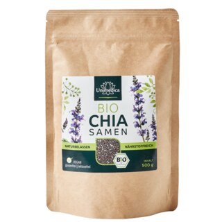 Bio Chia Samen - naturbelassen - 500 g - von Unimedica