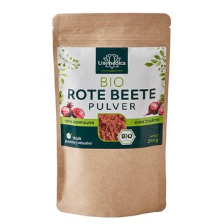 Bio Rote Beete Pulver - aus Italien - 250 g - von Unimedica