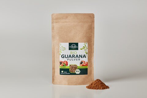 Guarana BIO en poudre  alternative au café, contient de la caféine naturelle - 100 g - par Unimedica