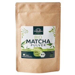 Bio Matcha Pulver -  traditioneller japanischer Grüntee - 100 g - von Unimedica/