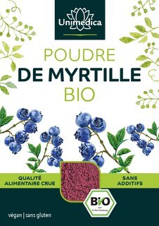 Poudre de myrtille sauvage BIO