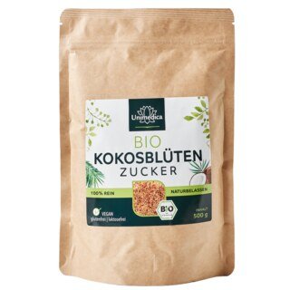 BIO Kokosblütenzucker - naturrein - 500 g - von Unimedica/