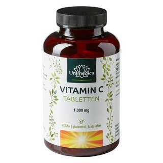 : Vitamin C - 1000 mg - 180 Tabletten hochdosiert - von Unimedica