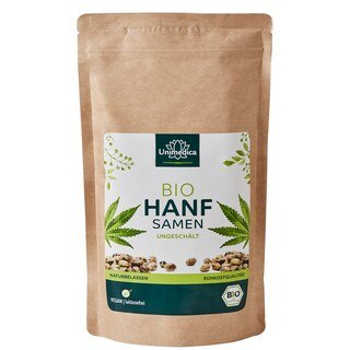 Bio Hanfsamen - ungeschält - naturbelassen -  500 g - von Unimedica/