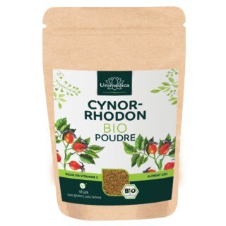 Poudre de cynorrhodon bio - vitamine C naturelle - riche en fibres - 500 g - de Unimedica