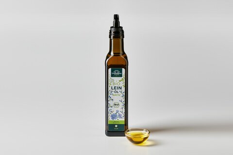 Bio Leinöl nativ - kaltgepresst - mit Alpha-Linolensäure - 250 ml - von Unimedica