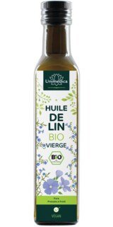 Huile de lin vierge - BIO - 250 ml - par Unimedica