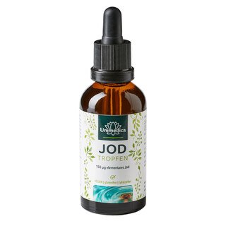 Jod Tropfen - 150 µg hochdosiert vegan - 50 ml -  von Unimedica/