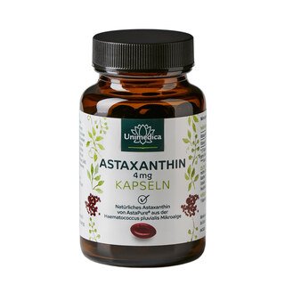 Astaxanthin - AstaPure® - 4 mg (1 Kapsel) - 60 Softgelkapseln - von Unimedica/