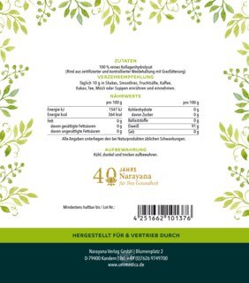 Collagen Pure - Kollagenprotein - aus zertifizierter Weidehaltung und Grasfütterung - 10 g pro Tagesdosis - 450 g Pulver - von Unimedica