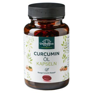 Curcumin Öl - Mizellen Kurkuma - 500 mg pro Tagesdosis ( 1 Kapsel) - 60 Softgelkapseln - von Unimedica