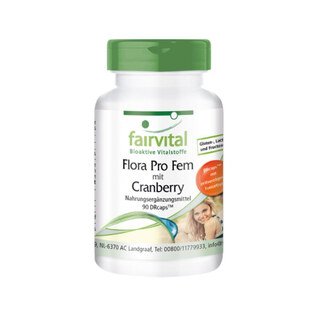 Flora Pro Fem mit Cranberry - 90 Kapseln/