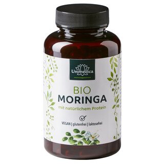 Bio Moringa - 990 mg pro Tagesdosis (3 Kapseln) - 120 Kapseln - von Unimedica/