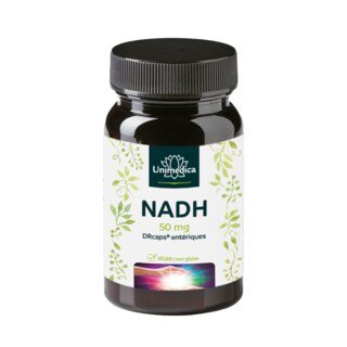 NADH - 50 mg pro Tagesdosis (1 Kapsel) - 60 magensaftresistente Kapseln - von Unimedica