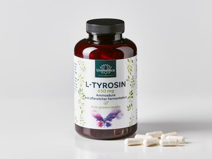 L-Tyrosin - 650 mg - 240 Kapseln - von Unimedica