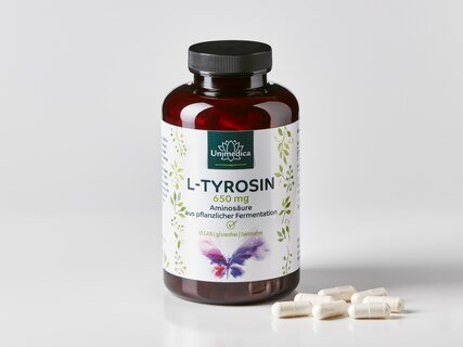 L-Tyrosin - 650 mg pro Tagesdosis - 240 Kapseln - von Unimedica