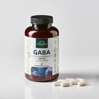 GABA - 500 mg pro Tagesdosis - 200 Kapseln - von Unimedica